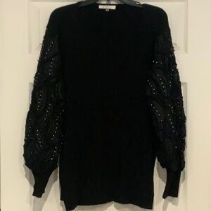 Sioni Black Knit Top